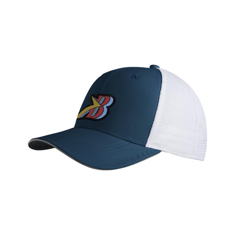 Brooks Men's DISCOVERY TRUCKER Running Hat - Indigo Rush/Honedew/Flying B - Canada (VCBEJ-8472)